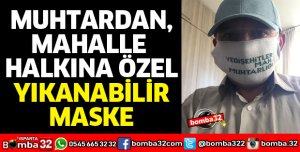 MUHTARDAN MAHALLE HALKINA ÖZEL MASKE