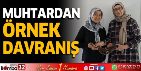 Muhtardan örnek davranış