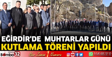 Muhtarlar Günü kutlama töreni yapıldı