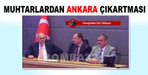MUHTARLARDAN ANKARA ÇIKARTMASI