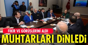 MUHTARLARLA BULUŞTU!