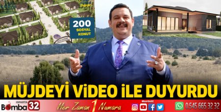 Müjdeyi video ile duyurdu