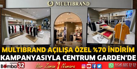 Multibrand Açılışa Özel %70 İndirim Kampanyasıyla Centrum Garden'de 