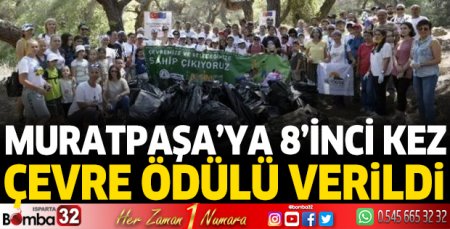 Muratpaşa’ya 8’inci kez çevre ödülü