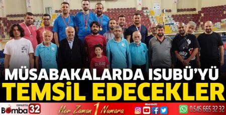 Müsabakalarda ISUBÜ'yü temsil edecekler