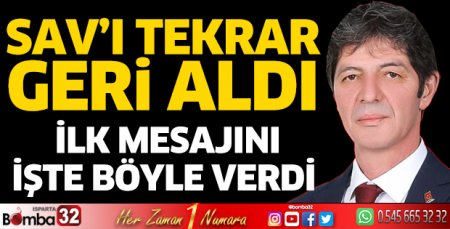 Mustafa Afşar Sav'ı geri aldı