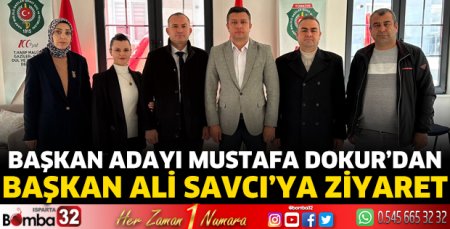 Mustafa Dokur'dan Ali Savcı'ya ziyaret
