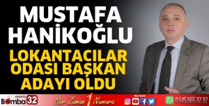 Mustafa Hanikoğlu, Lokantacılar Odası Başkan adayı oldu