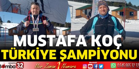 Mustafa Koç Türkiye şampiyonu oldu 