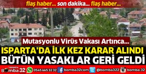 Mutasyonlu virüs artınca tüm yasaklar geri geldi