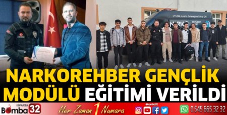 Narkorehber Gençlik Modülü eğitimi verildi