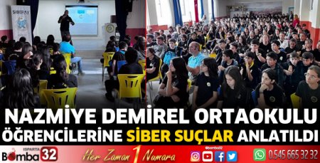 Nazmiye Demirel Ortaokulu öğrencilerine 
