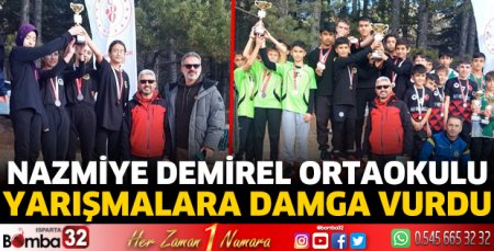 Nazmiye Demirel Ortaokulu yarışmalara damga vurdu