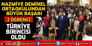 NAZMİYE DEMİREL ORTAOKULUNDAN BÜYÜK BAŞARI