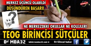 NE MERKEZDEKİ OKULLAR NE KOLEJLER! TEOG BİRİNCİSİ SÜTÇÜLER