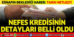 Nefes kredisinin detayları belli oldu