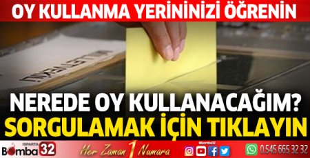 Nerede oy kullancağım? Tıkla öğren