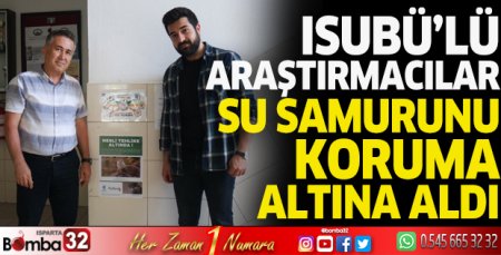 Su samuru ISUBÜ’lü araştırmacılar tarafından korunuyor