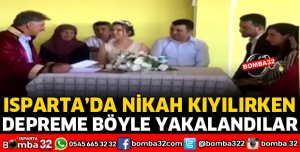 NİKAH KIYILIRKEN DEPREME YAKALANDILAR