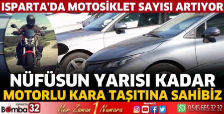 Nüfusun yarısı kadar motorlu kara taşıtına sahibiz