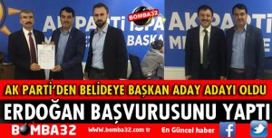 NURİ ERDOĞAN AK PARTİ'DEN BELEDİYE BAŞKAN ADAY ADAYI OLDU