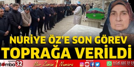 Nuriye Öz son yolculuğuna uğurlandı
