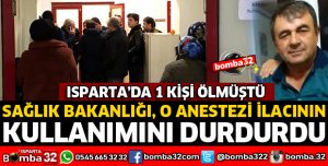 O ANESTEZİ İLACININ KULLANIMI DURDURULDU
