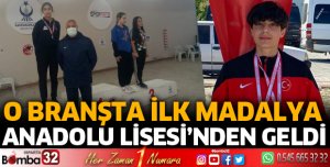 O branşta ilk madalya Anadolu Lisesi’nden geldi