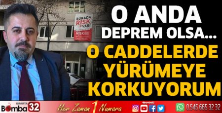 O caddelerde yürümeye korkuyorum