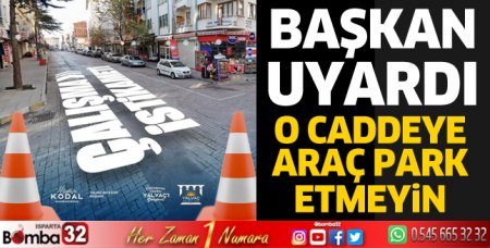 O caddeye park etmeyin
