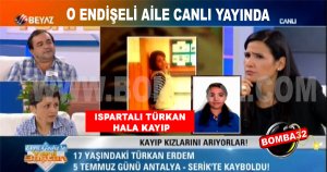ENDİŞELİ ANNE  CANLI YAYINDA  KIZINA SESLENDİ 