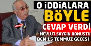 O iddialara Böyle  cevap verdi