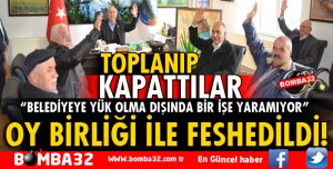 O İLÇEDE KÖYLERE HİZMET GÖTÜRME BİRLİĞİ FESHEDİLDİ