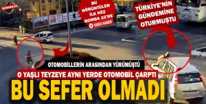 O KADINA BU KEZ OTOMOBİL ÇARPTI