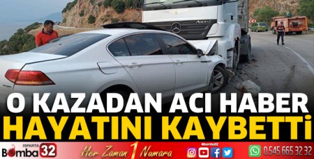 O kazadan acı haber