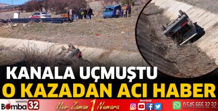 O kazadan acı haber