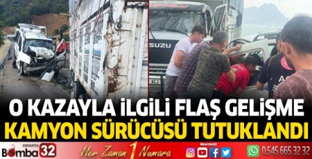 O kazayla ilgili flaş gelişme 