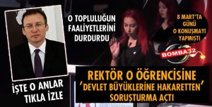O ÖĞRENCİYE SORUŞTURMA BAŞLATILDI