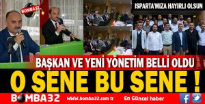O SENE BU SENE İŞTE YENİ YÖNETİM 