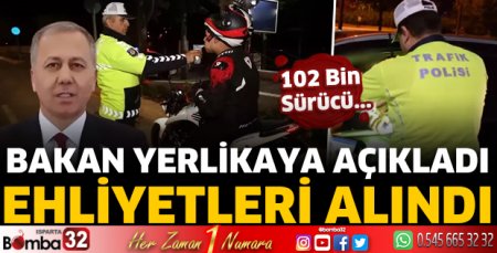 O sürücülerin ehliyetleri alındı