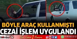 O sürücüye şok