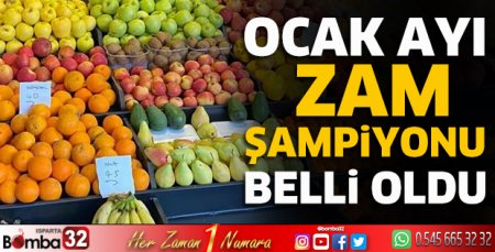 Ocak ayı zam şampiyonu belli oldu