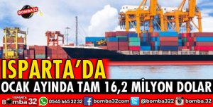 OCAK AYINDA TAM 16,2 MİLYON DOLAR