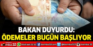 Ödemeler bugün başlıyor