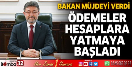 Ödemeler hesaplara yatmaya başladı