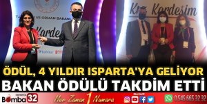 Ödül yine Isparta’ya geldi