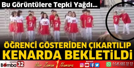 Öğrenci gösteriden çıkarılıp, kenarda bekletildi