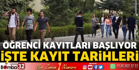 Öğrenci kayıtları başlıyor