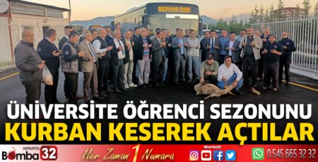 Öğrenci sezonunu kurban keserek açtılar