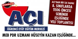 ÖĞRENCİ VE VELİLERE SEMİNER VERİLECEK